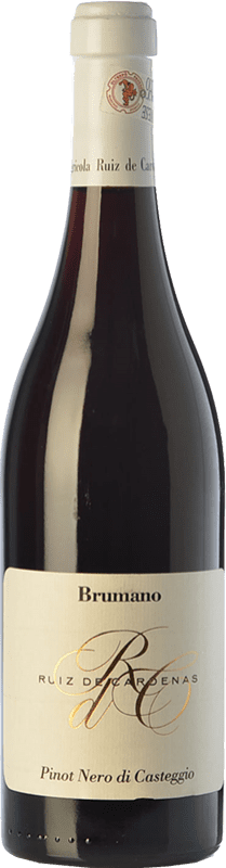 37,95 € Free Shipping | Red wine Ruiz de Cardenas Brumano D.O.C. Oltrepò Pavese Lombardia Italy Pinot Black Bottle 75 cl