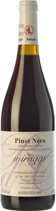 送料無料 | 赤ワイン Ruiz de Cardenas Miraggi I.G.T. Provincia di Pavia ロンバルディア イタリア Pinot Black 75 cl