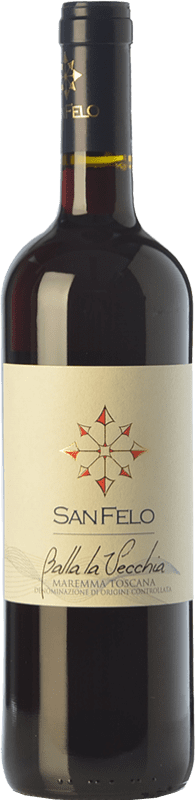 9,95 € | Красное вино San Felo Balla La Vecchia D.O.C. Maremma Toscana Тоскана Италия Merlot — Мерло, Cabernet Sauvignon — Каберне Совиньон 75 cl