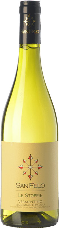 10,95 € Free Shipping | White wine San Felo Le Stoppie D.O.C. Maremma Toscana Tuscany Italy Vermentino Bottle 75 cl