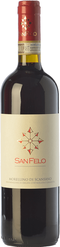 10,95 € Free Shipping | Red wine San Felo D.O.C.G. Morellino di Scansano Tuscany Italy Merlot, Cabernet Sauvignon, Sangiovese Bottle 75 cl