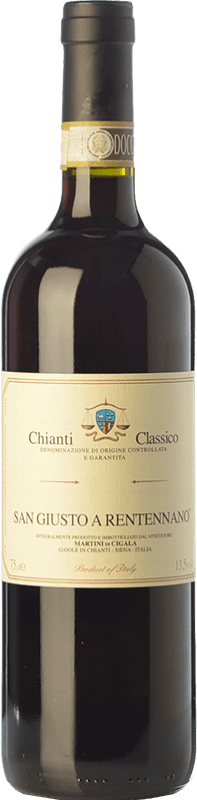 23,95 € | Rotwein San Giusto a Rentennano D.O.C.G. Chianti Classico Toskana Italien Sangiovese, Canaiolo Ökologisch 75 cl