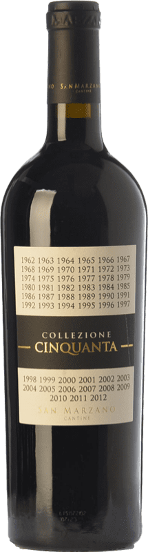 22,95 € | Vinho tinto San Marzano Collezione Cinquanta I.G.T. Puglia Puglia Itália Primitivo, Negroamaro Garrafa Magnum 1,5 L