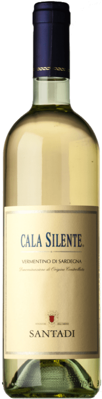 Бесплатная доставка | Белое вино Santadi Cala Silente D.O.C. Vermentino di Sardegna Sardegna Италия Vermentino — Верментино 75 cl