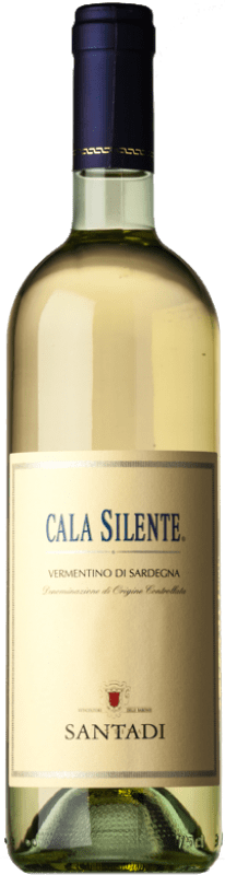 13,95 € Spedizione Gratuita | Vino bianco Santadi Cala Silente D.O.C. Vermentino di Sardegna