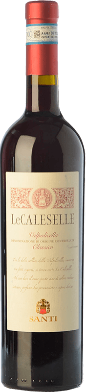 10,95 € Free Shipping | Red wine Santi Le Caleselle D.O.C. Valpolicella Veneto Italy Corvina, Rondinella, Molinara Bottle 75 cl