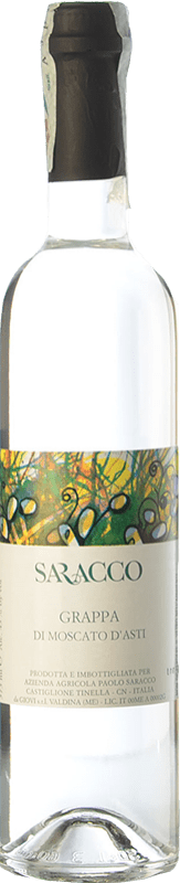 25,95 € Free Shipping | Grappa Saracco d'Asti I.G.T. Grappa Piemontese Medium Bottle 50 cl