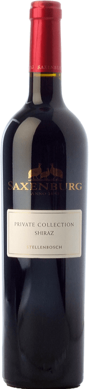33,95 € Free Shipping | Red wine Saxenburg PC Shiraz Crianza I.G. Stellenbosch Stellenbosch South Africa Syrah Bottle 75 cl