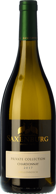 37,95 € Free Shipping | White wine Saxenburg PC Crianza I.G. Stellenbosch Stellenbosch South Africa Chardonnay Bottle 75 cl