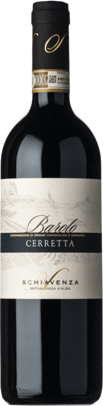 Бесплатная доставка | Красное вино Schiavenza Cerretta D.O.C.G. Barolo Пьемонте Италия Nebbiolo 75 cl