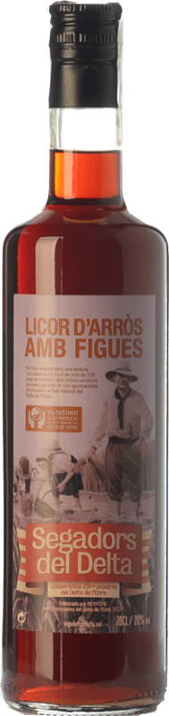 Spedizione Gratuita | Crema di Liquore Segadors del Delta Licor d'Arròs amb Figues Catalogna Spagna 70 cl