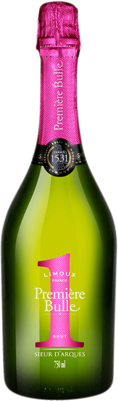 Envoi gratuit | Blanc mousseux Sieur d'Arques Première Bulle Nº 1 Fucsia Réserve A.O.C. Blanquette de Limoux Languedoc-Roussillon France Chardonnay, Chenin Blanc, Mauzac 75 cl