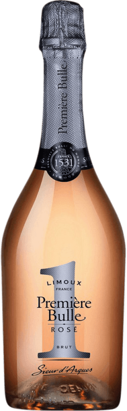 Envío gratis | Espumoso rosado Sieur d'Arques Première Bulle Nº 1 Rosé Reserva A.O.C. Crémant de Limoux Languedoc-Roussillon Francia Pinot Negro, Chardonnay, Chenin Blanco 75 cl