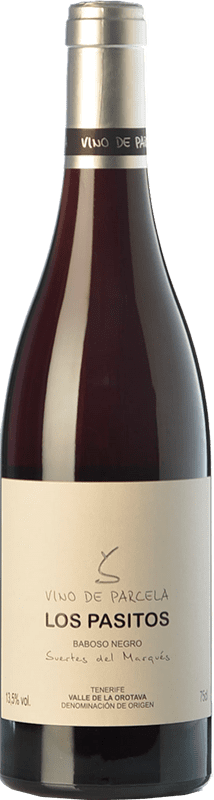 41,95 € Free Shipping | Red wine Soagranorte Suertes del Marqués Los Pasitos Crianza D.O. Valle de la Orotava Canary Islands Spain Baboso Black Bottle 75 cl