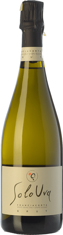 Бесплатная доставка | Белое игристое SoloUva брют D.O.C.G. Franciacorta Ломбардии Италия Chardonnay 75 cl