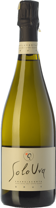 Envoi gratuit | Vin Mousseux Blanc SoloUva Brut D.O.C.G. Franciacorta Lombardia Italie Chardonnay 75 cl