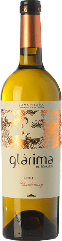 Бесплатная доставка | Белое вино Sommos Glárima старения D.O. Somontano Арагон Испания Chardonnay 75 cl