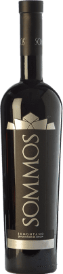 Free Shipping | Red wine Sommos Premium Aged D.O. Somontano Aragon Spain Tempranillo, Merlot, Syrah 75 cl