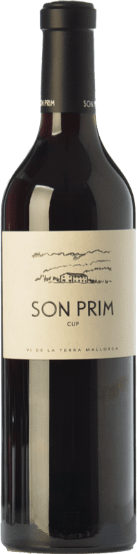 18,95 € Free Shipping | Red wine Son Prim CUP Crianza I.G.P. Vi de la Terra de Mallorca Balearic Islands Spain Merlot, Syrah, Cabernet Sauvignon Bottle 75 cl