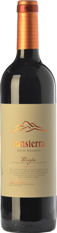 31,95 € Бесплатная доставка | Красное вино Sonsierra Гранд Резерв D.O.Ca. Rioja