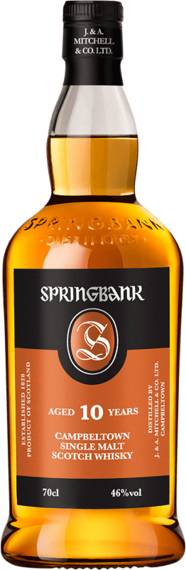 203,95 € | 威士忌单一麦芽威士忌 Springbank 坎贝尔敦 英国 10 岁 70 cl