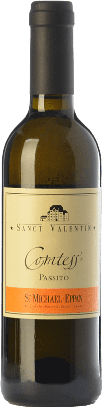 Kostenloser Versand | Süßer Wein St. Michael-Eppan Sanct Valentin Comtess D.O.C. Alto Adige Trentino-Südtirol Italien Sauvignon Weiß, Gewürztraminer, Riesling Halbe Flasche 37 cl