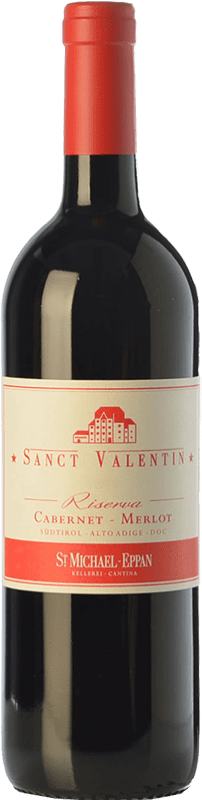 Бесплатная доставка | Красное вино St. Michael-Eppan Sanct Valentin Резерва D.O.C. Alto Adige Трентино-Альто-Адидже Италия Merlot — Мерло, Cabernet Sauvignon — Каберне Совиньон, Cabernet Franc — Каберне Фран 75 cl