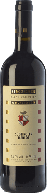 Kostenloser Versand | Rotwein Stachlburg Reserve D.O.C. Alto Adige Trentino-Südtirol Italien Merlot Ökologisch 75 cl