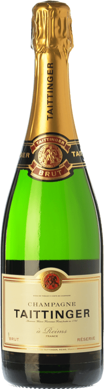 Free Shipping | White sparkling Taittinger Brut Reserve A.O.C. Champagne Champagne France Pinot Black, Chardonnay 75 cl