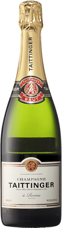 52,95 € | Blanc mousseux Taittinger Brut Réserve A.O.C. Champagne Champagne France Pinot Noir, Chardonnay 75 cl