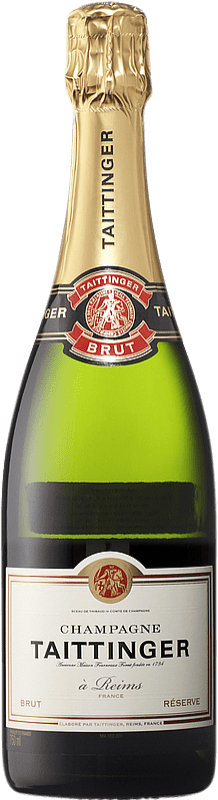 51,95 € | Blanc mousseux Taittinger Brut Réserve A.O.C. Champagne Champagne France Pinot Noir, Chardonnay 75 cl