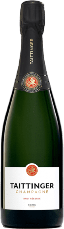 72,95 € 送料無料 | 白のスパークリングワイン Taittinger Brut — ブリュット レセルバ A.O.C. Champagne