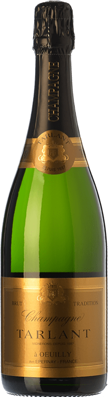 Envoi gratuit | Blanc mousseux Tarlant Tradition Brut Réserve A.O.C. Champagne Champagne France Pinot Noir, Chardonnay, Pinot Meunier 75 cl