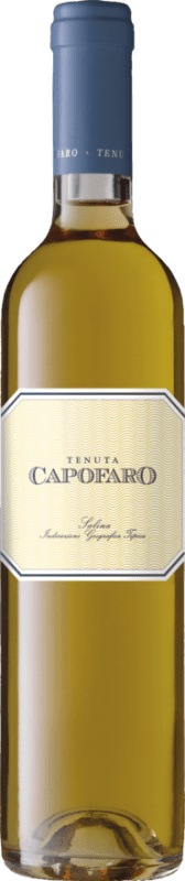 59,95 € Spedizione Gratuita | Vino bianco Tasca Conti d'Almerita Malvasia Capofaro I.G.T. Salina Bottiglia Medium 50 cl