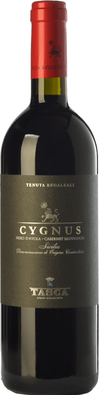 14,95 € Free Shipping | Red wine Tasca d'Almerita Cygnus I.G.T. Terre Siciliane Sicily Italy Cabernet Sauvignon, Nero d'Avola Bottle 75 cl