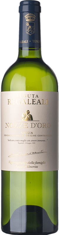 24,95 € Free Shipping | White wine Tasca d'Almerita Nozze d'Oro D.O.C. Contea di Sclafani Sicily Italy Sauvignon, Insolia Bottle 75 cl
