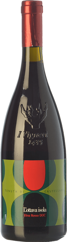 19,95 € | Red wine Tenuta di Castellaro L'Ottava Isola D.O.C. Etna Sicily Italy Nerello Mascalese, Nerello Cappuccio Bottle 75 cl