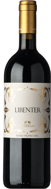 23,95 € | Red wine Tavignano Libenter D.O.C. Rosso Piceno Marche Italy Cabernet Sauvignon, Sangiovese, Montepulciano Bottle 75 cl