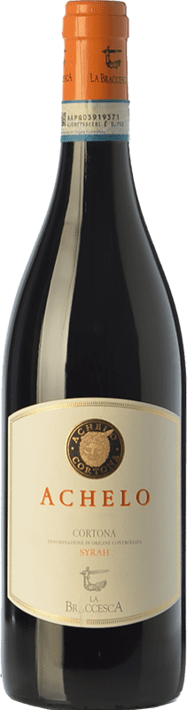 11,95 € Free Shipping | Red wine La Braccesca Achelo D.O.C. Cortona Tuscany Italy Syrah Bottle 75 cl