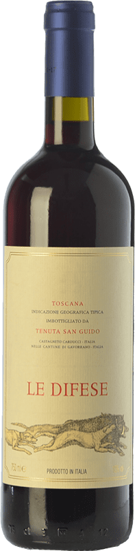 23,95 € Free Shipping | Red wine San Guido Le Difese I.G.T. Toscana Tuscany Italy Cabernet Sauvignon, Sangiovese Bottle 75 cl
