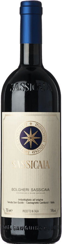 269,95 € Free Shipping | Red wine San Guido Sassicaia D.O.C. Bolgheri Tuscany Italy Cabernet Sauvignon, Cabernet Franc Bottle 75 cl