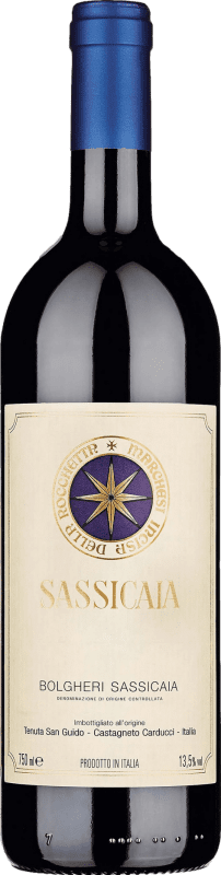 Spedizione Gratuita | Vino Rosso San Guido Sassicaia D.O.C. Bolgheri Toscana Italia Cabernet Sauvignon, Cabernet Franc 75 cl