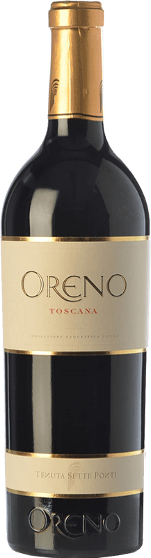 82,95 € | Red wine Tenuta Sette Ponti Oreno I.G.T. Toscana Tuscany Italy Merlot, Cabernet Sauvignon, Petit Verdot Bottle 75 cl