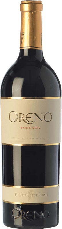 191,95 € Envio grátis | Vinho tinto Tenuta Sette Ponti Oreno I.G.T. Toscana