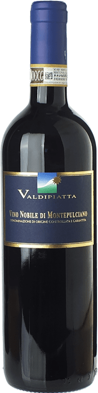 19,95 € | Red wine Tenuta Valdipiatta D.O.C.G. Vino Nobile di Montepulciano Tuscany Italy Sangiovese, Canaiolo Black Bottle 75 cl