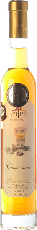 Envio grátis | Vinho doce Tenute Perini Campochiaro I.G.T. Toscana Tuscany Itália Vermentino Meia Garrafa 37 cl