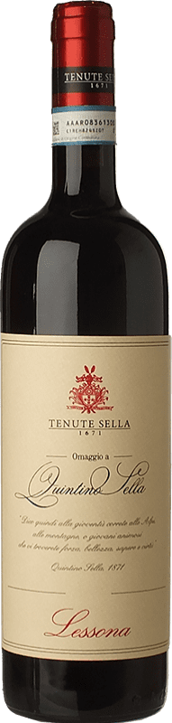 42,95 € Free Shipping | Red wine Tenute Sella Omaggio a Quintino Sella D.O.C. Lessona Piemonte Italy Nebbiolo, Vespolina Bottle 75 cl