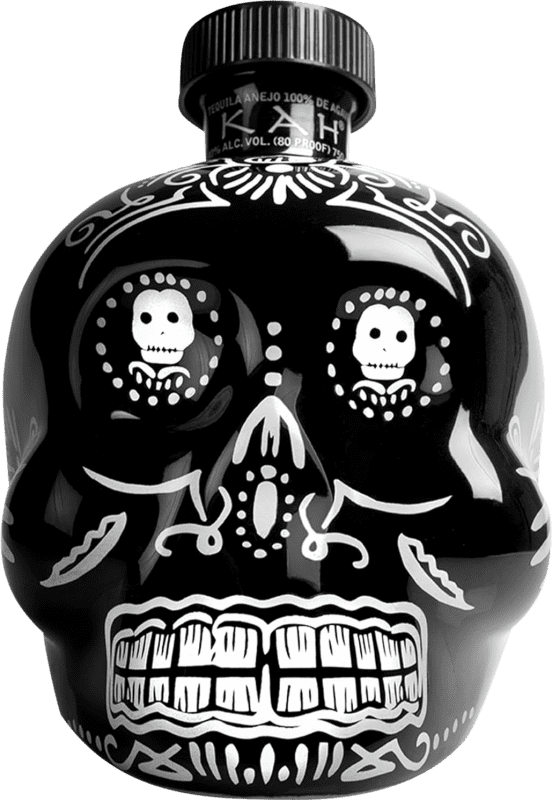 78,95 € Spedizione Gratuita | Tequila Finos Kah Calavera — Teschio Añejo — Invecchiato