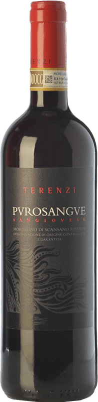 16,95 € | Red wine Terenzi Riserva Purosangue Reserva D.O.C.G. Morellino di Scansano Tuscany Italy Sangiovese Bottle 75 cl