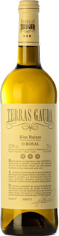 16,95 € Free Shipping | White wine Terras Gauda D.O. Rías Baixas Galicia Spain Loureiro, Albariño, Caíño White Bottle 75 cl